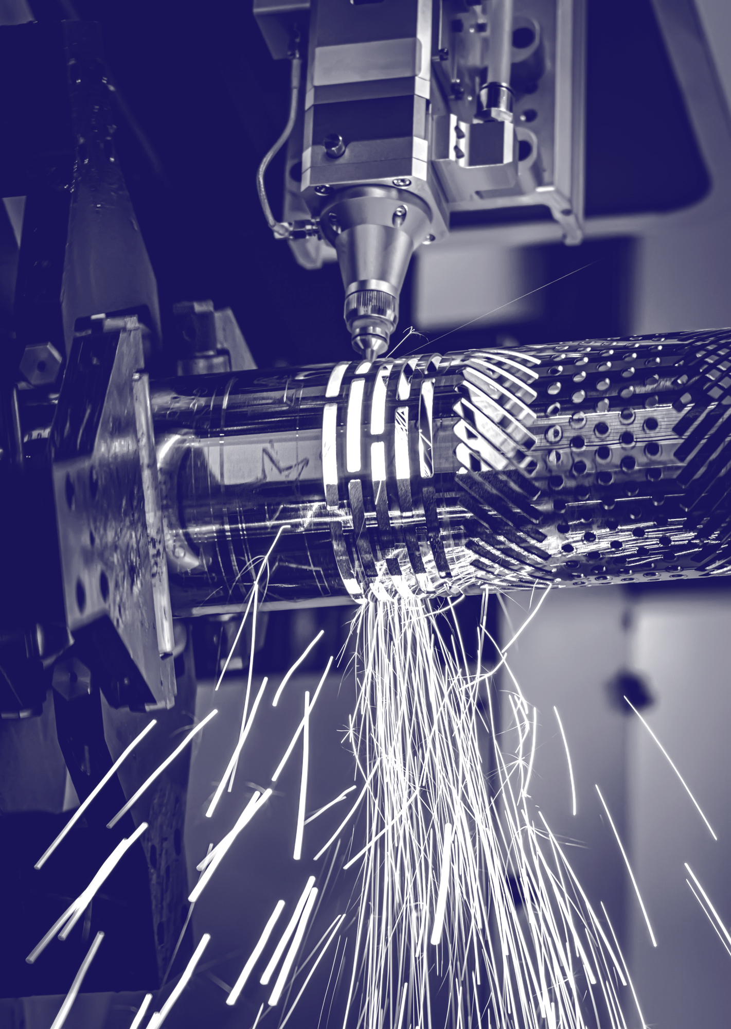 Close up of a machine in motion