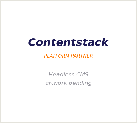 Contentstack partner badge — artwork pending
